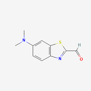 molecular formula C10H10N2OS B13480173 6-(Dimethylamino)benzo[d]thiazole-2-carbaldehyde 