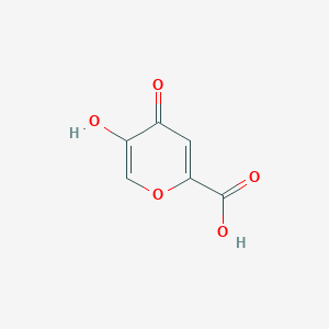 molecular formula C6H4O5 B134802 5-Hydroxy-4-oxo-4H-pyran-2-carboxylic acid CAS No. 499-78-5
