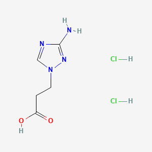 3-(3-amino-1H-1,2,4-triazol-1-yl)propanoic acid dihydrochloride