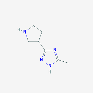 5-methyl-3-(pyrrolidin-3-yl)-1H-1,2,4-triazole