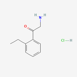 molecular formula C10H14ClNO B13480278 2-Amino-1-(2-ethylphenyl)ethan-1-one hydrochloride 