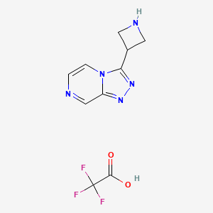 3-{[1,2,4]Triazolo[4,3-a]pyrazin-3-yl}azetidine, trifluoroacetic acid