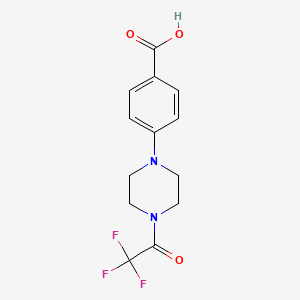 4-[4-(2,2,2-Trifluoroacetyl)-1-piperazinyl]benzoic acid