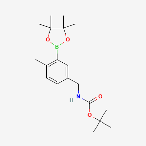 5-[(Boc-amino)methyl]-2-methylphenylboronic acid pinacol ester