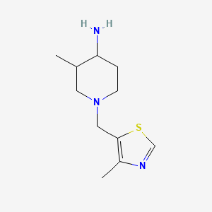 3-Methyl-1-((4-methylthiazol-5-yl)methyl)piperidin-4-amine