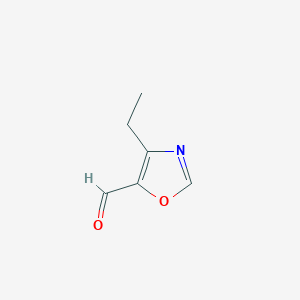 molecular formula C6H7NO2 B13480363 4-Ethyl-1,3-oxazole-5-carbaldehyde 