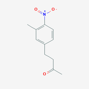 molecular formula C11H13NO3 B13480377 4-(3-Methyl-4-nitrophenyl)-2-butanone CAS No. 96784-55-3