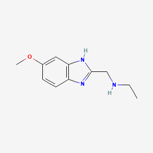 n-((5-Methoxy-1h-benzo[d]imidazol-2-yl)methyl)ethanamine