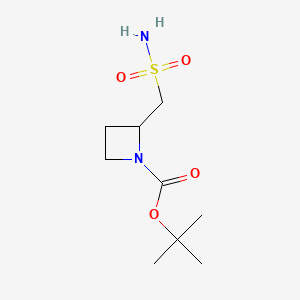 Tert-butyl 2-(sulfamoylmethyl)azetidine-1-carboxylate