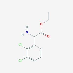 molecular formula C10H11Cl2NO2 B13480395 Ethyl 2-amino-2-(2,3-dichlorophenyl)acetate CAS No. 500772-54-3