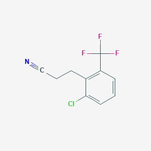 3-(2-Chloro-6-(trifluoromethyl)phenyl)propanenitrile