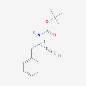 molecular formula C15H19NO2 B13480454 Tert-butyl (1R)-1-benzylprop-2-ynylcarbamate 