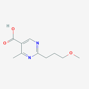 molecular formula C10H14N2O3 B13480477 2-(3-Methoxypropyl)-4-methylpyrimidine-5-carboxylic acid 