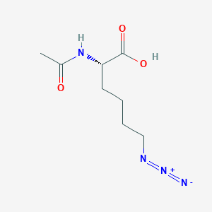 molecular formula C8H14N4O3 B13480487 N-Acetyl-6-azido-L-norleucine 