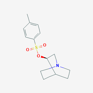 molecular formula C14H19NO3S B13480505 (3R)-1-azabicyclo[2.2.2]octan-3-yl 4-methylbenzene-1-sulfonate 