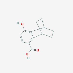 molecular formula C13H14O3 B13480530 6-Hydroxytricyclo[6.2.2.0,2,7]dodeca-2(7),3,5-triene-3-carboxylic acid 