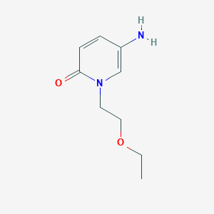 molecular formula C9H14N2O2 B13480565 5-Amino-1-(2-ethoxyethyl)pyridin-2(1h)-one 