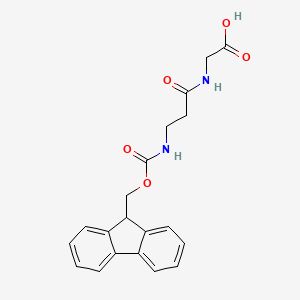 2-(3-((((9H-Fluoren-9-yl)methoxy)carbonyl)amino)propanamido)acetic acid