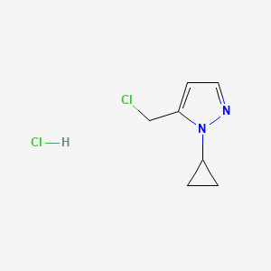 5-(chloromethyl)-1-cyclopropyl-1H-pyrazole hydrochloride