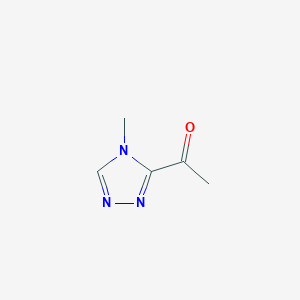 molecular formula C5H7N3O B134806 1-(4-甲基-4H-1,2,4-三唑-3-基)乙酮 CAS No. 153334-40-8