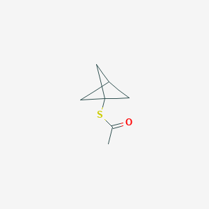 1-{Bicyclo[1.1.1]pentan-1-ylsulfanyl}ethan-1-one