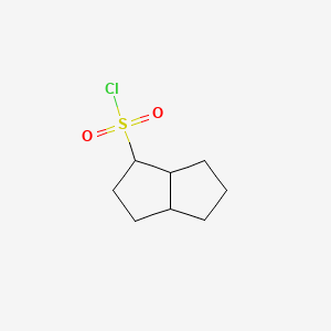 molecular formula C8H13ClO2S B13480632 Octahydropentalene-1-sulfonyl chloride 