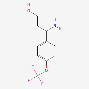 3-Amino-3-(4-(trifluoromethoxy)phenyl)propan-1-ol