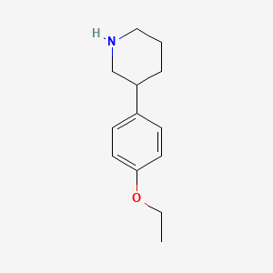 molecular formula C13H19NO B13480659 3-(4-Ethoxyphenyl)piperidine 