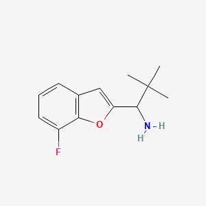 1-(7-Fluorobenzofuran-2-yl)-2,2-dimethylpropan-1-amine