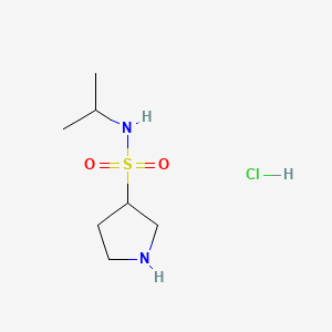 molecular formula C7H17ClN2O2S B13480743 N-(propan-2-yl)pyrrolidine-3-sulfonamide hydrochloride 