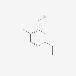 molecular formula C10H13Br B13480769 2-(Bromomethyl)-4-ethyl-1-methylbenzene 