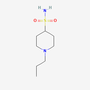 molecular formula C8H18N2O2S B13480770 1-Propyl-4-piperidinesulfonamide 