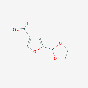 5-(1,3-Dioxolan-2-yl)furan-3-carbaldehyde