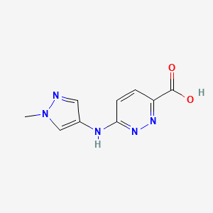 6-[(1-methyl-1H-pyrazol-4-yl)amino]pyridazine-3-carboxylic acid