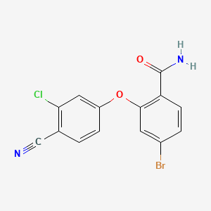 4-Bromo-2-(3-chloro-4-cyanophenoxy)benzamide