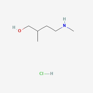 2-Methyl-4-(methylamino)butan-1-ol hydrochloride