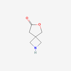 molecular formula C6H9NO2 B13480844 6-Oxa-2-azaspiro[3.4]octan-7-one 