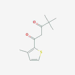 4,4-Dimethyl-1-(3-methylthiophen-2-yl)pentane-1,3-dione