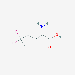 molecular formula C6H11F2NO2 B13480860 L-Norleucine, 5,5-difluoro- 