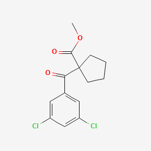 Methyl 1-(3,5-dichlorobenzoyl)cyclopentane-1-carboxylate