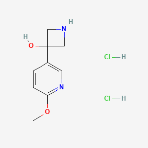 3-(6-Methoxypyridin-3-yl)azetidin-3-ol dihydrochloride