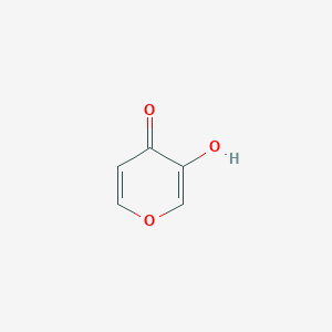 molecular formula C5H4O3 B134809 3-羟基-4H-吡喃-4-酮 CAS No. 496-63-9