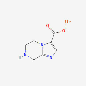 lithium(1+) 5H,6H,7H,8H-imidazo[1,2-a]pyrazine-3-carboxylate