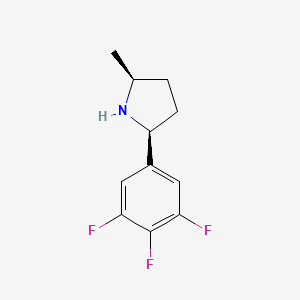 molecular formula C11H12F3N B13480947 (2S,5S)-2-Methyl-5-(3,4,5-trifluorophenyl)pyrrolidine 