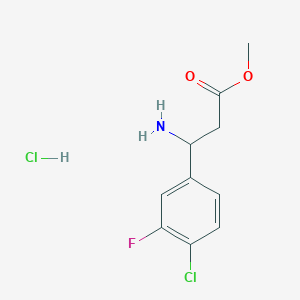 Methyl 3-amino-3-(4-chloro-3-fluorophenyl)propanoate hydrochloride