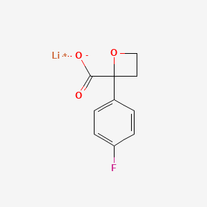 Lithium(1+) 2-(4-fluorophenyl)oxetane-2-carboxylate