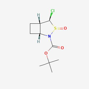 rac-tert-butyl (1R,4R,5S)-4-chloro-3-oxo-3lambda4-thia-2-azabicyclo[3.2.0]heptane-2-carboxylate