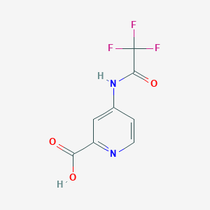 4-(2,2,2-Trifluoroacetamido)picolinic acid