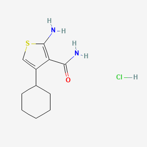 2-Amino-4-cyclohexylthiophene-3-carboxamide hydrochloride