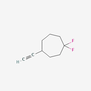 4-Ethynyl-1,1-difluorocycloheptane